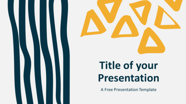 Plantilla de Líneas de Garabatos Gratis Para PowerPoint Y Google Slides