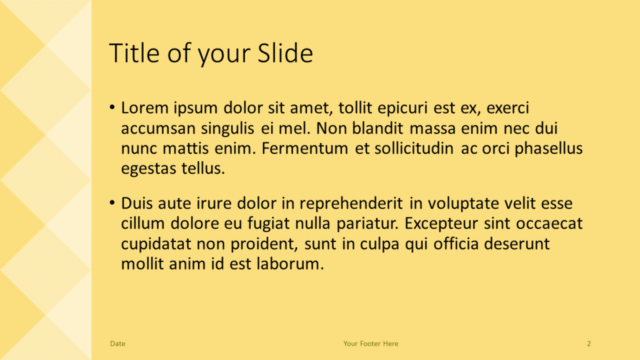 Plantilla de Mosaico Geométrico Gratis de Remolcador Para PowerPoint Y Google Slides - Diapositiva de Título Y Contenido