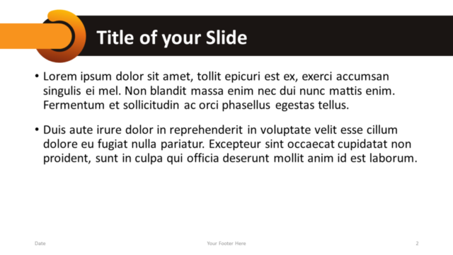Plantilla Chrono Gratis Para PowerPoint Y Google Slides - Diapositiva de Título Y Contenido