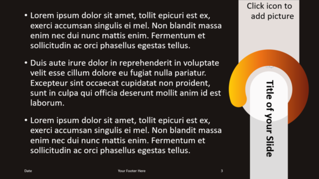 Plantilla Chrono Gratis Para PowerPoint Y Google Slides - Diapositiva de Título Y Contenido