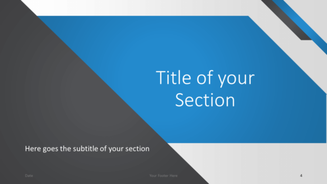 Plantilla de Energía Gratis Para PowerPoint Y Google Slides - Diapositiva de Sección
