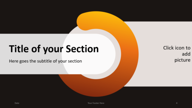 Plantilla Chrono Gratis Para PowerPoint Y Google Slides - Diapositiva de Sección
