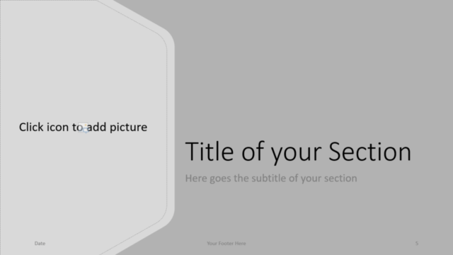Plantilla de Hexágono Gratis Para PowerPoint Y Google Slides - Diapositiva de Sección