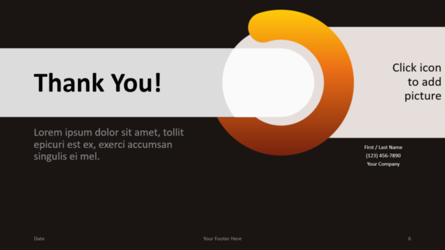 Plantilla Chrono Gratis Para PowerPoint Y Google Slides - Diapositiva de ¡Gracias!