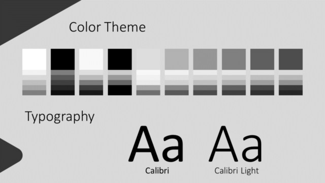 Plantilla de Hexágono Gratis Para PowerPoint Y Google Slides - Diapositiva con la Paleta de Colores