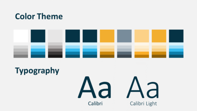 Plantilla de Líneas de Garabatos Gratis Para PowerPoint Y Google Slides - Diapositiva con la Paleta de Colores