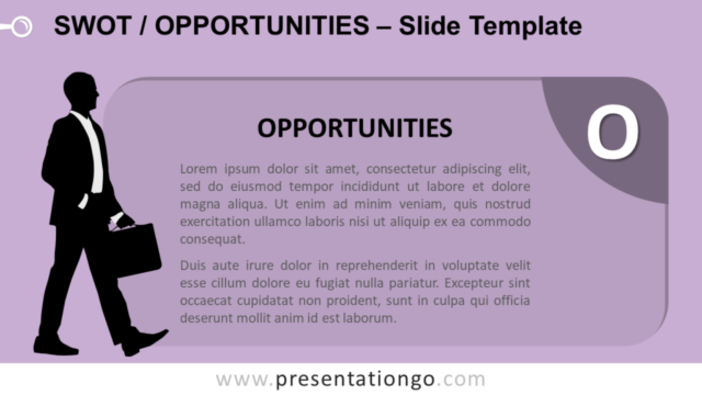 SWOT Y Empresarios Gráfico Gratis Para PowerPoint Y Google Slides - Oportunidades