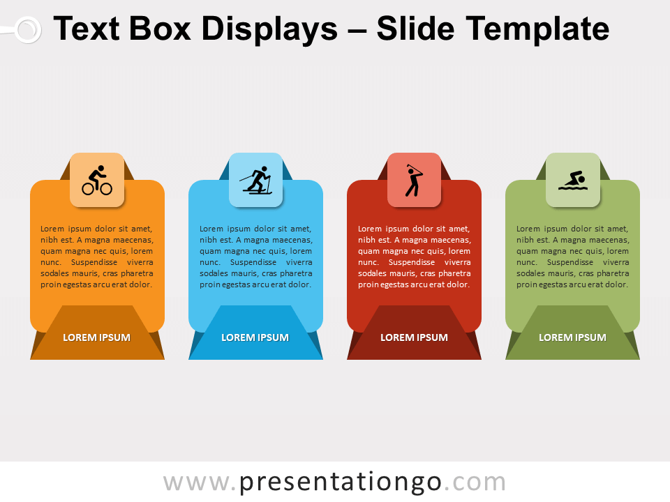 Text Box Displays Gráfico Gratis Para PowerPoint Y Google Slides