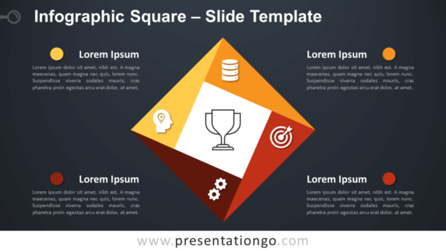 Infografía Cuadrada Gratis Para PowerPoint Y Google Slides