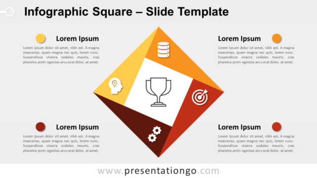 Infografía Cuadrada Gratis Para PowerPoint Y Google Slides