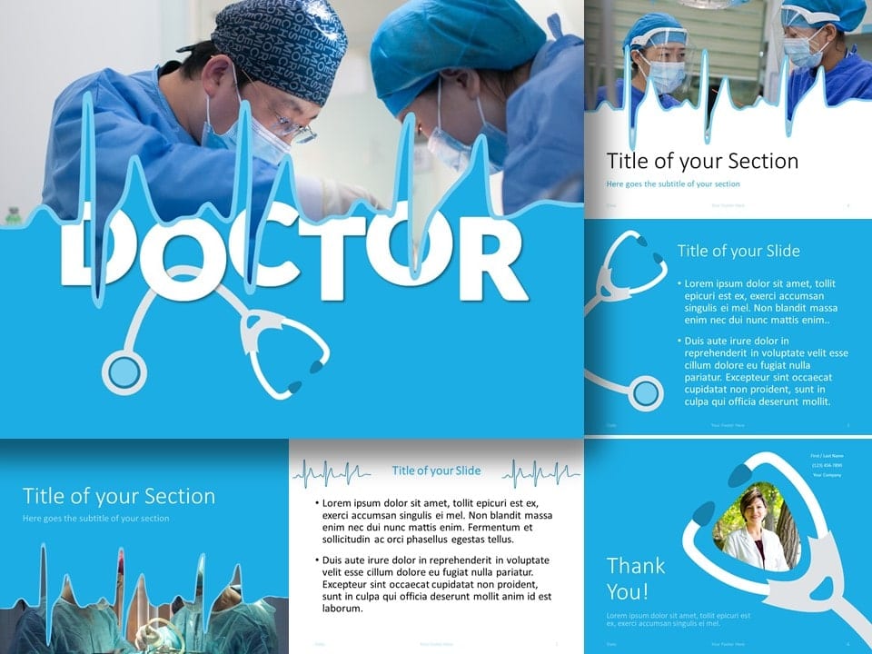 Plantilla de Médicos Gratis Para PowerPoint Y Google Slides