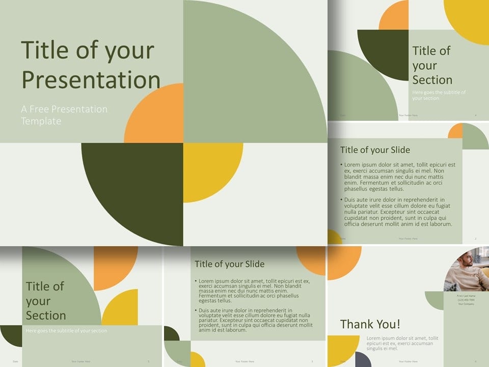 Plantilla de Cuadrantes Gratis Para PowerPoint Y Google Slides