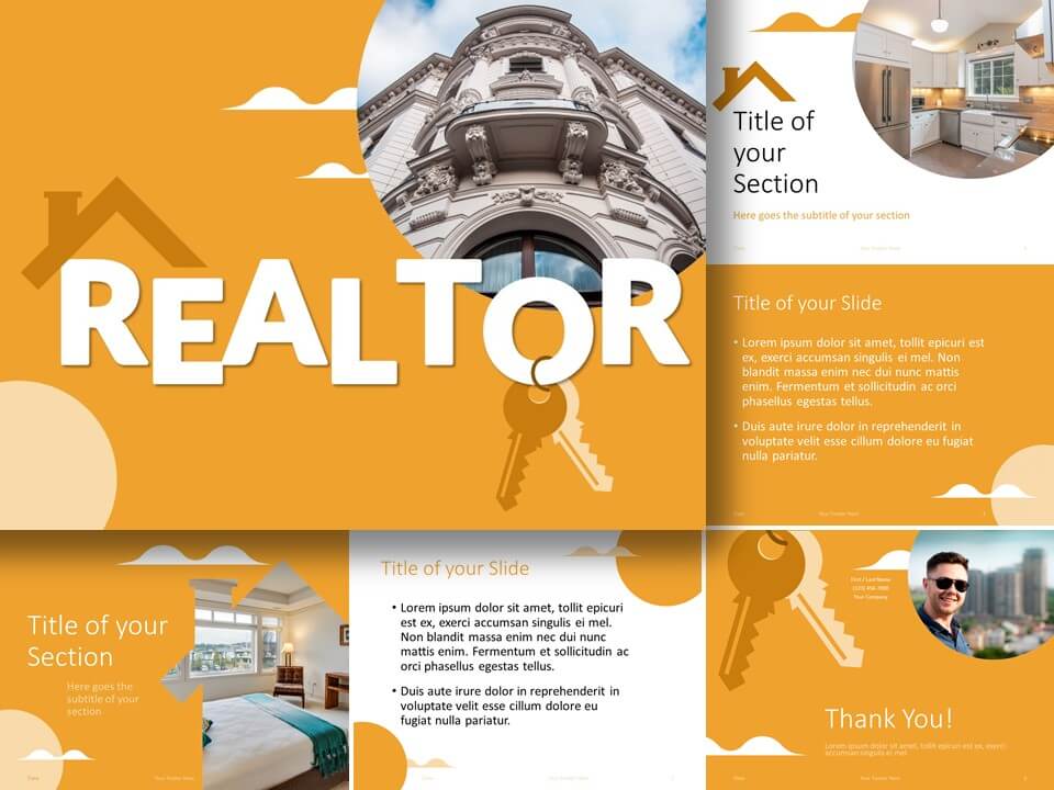 Plantilla para Agentes Inmobiliarios Gratis Para PowerPoint Y Google Slides