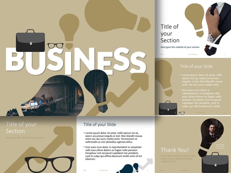 Plantilla de Negocios Gratis Para PowerPoint Y Google Slides