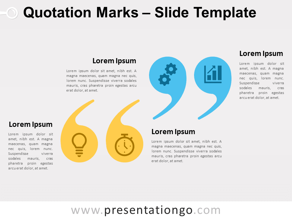 Comillas Gráfico Gratis Para PowerPoint Y Google Slides