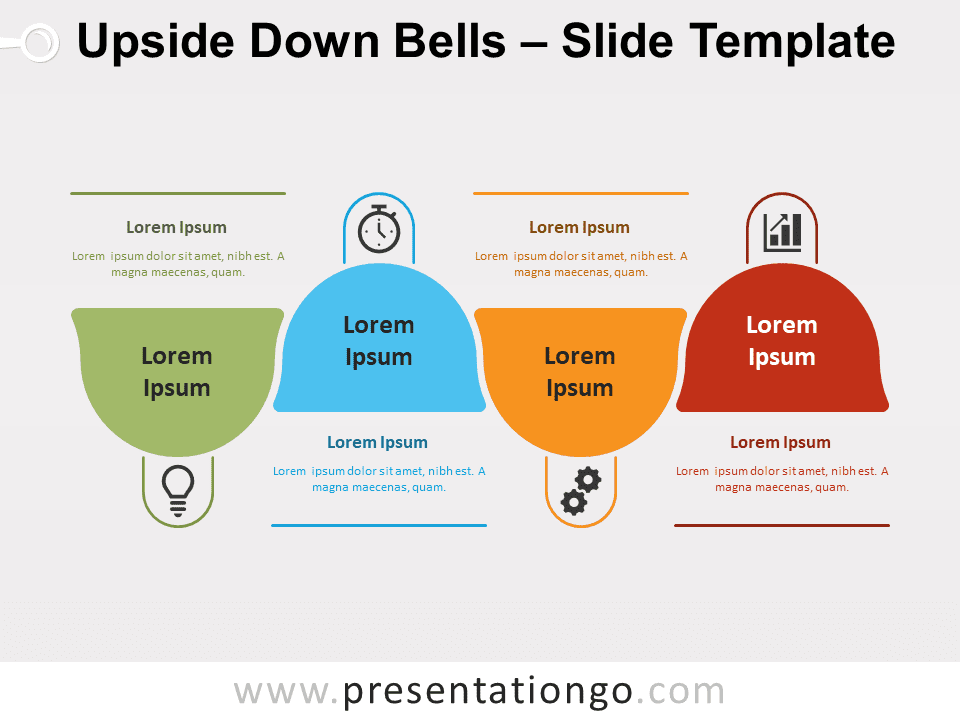 Campanas Al Revés Diagrama Gratis Para PowerPoint Y Google Slides