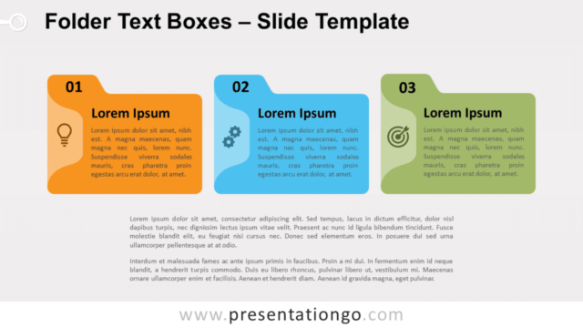 Free Folder Text Boxes for PowerPoint and Google Slides