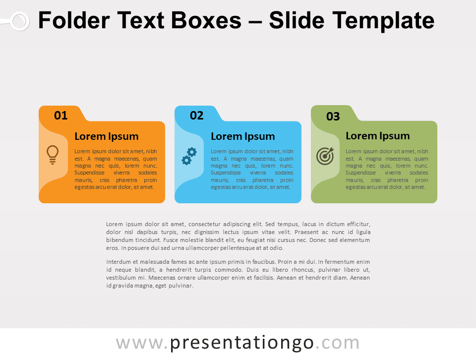 Free Folder Text Boxes for PowerPoint