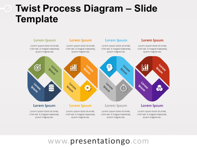 Free Twist Process Diagram for PowerPoint