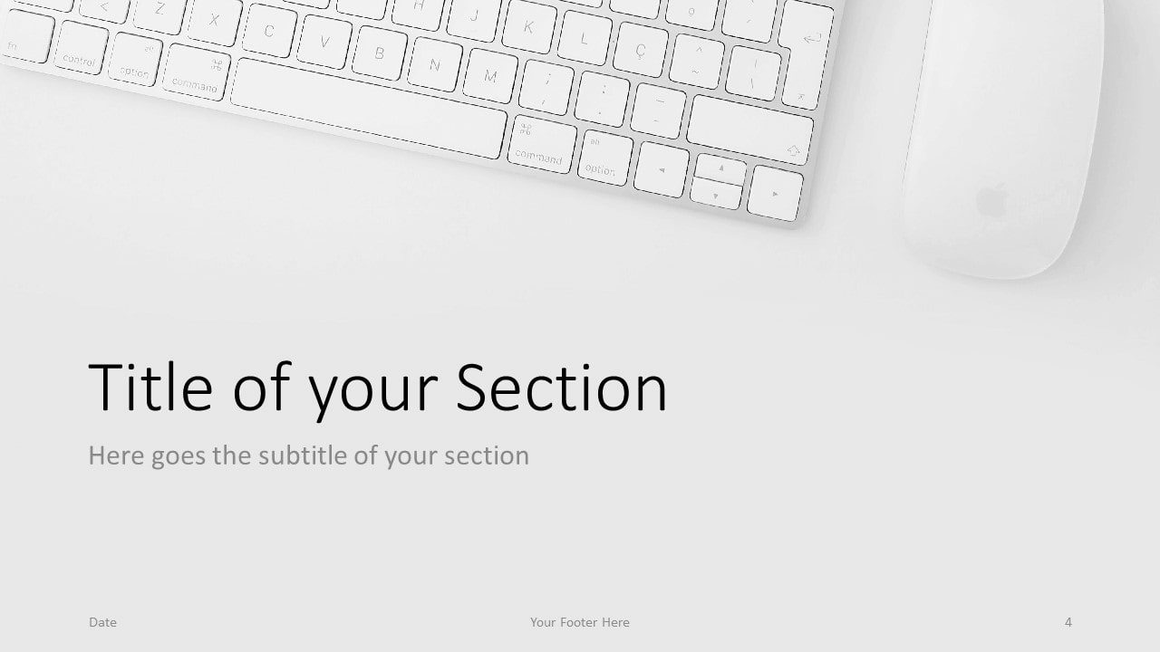 Free Desk Template for Google Slides – Section Slide (Variant 1)