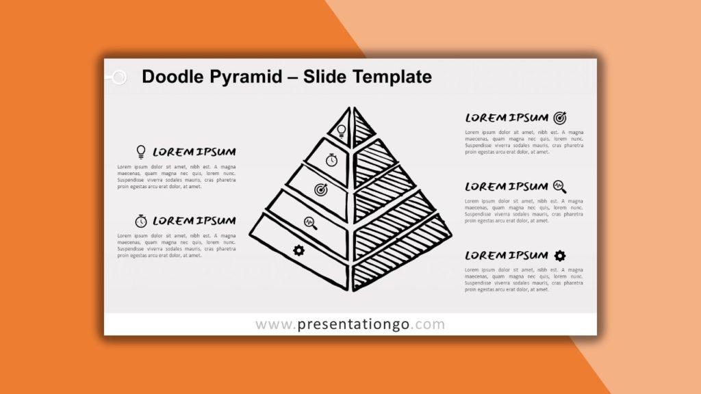 Free Doodle Pyramid for powerpoint and google slides
