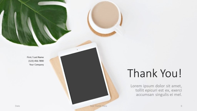 Free Desk Template for Google Slides - Closing / Thank you