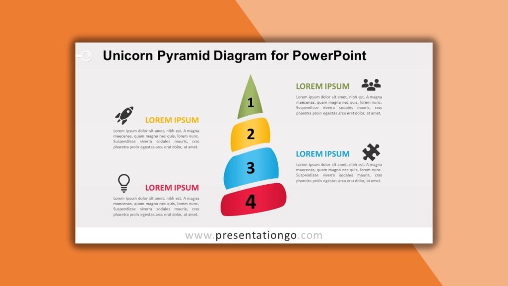 Free Unicorn Pyramid for powerpoint and google slides