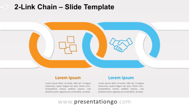Free 2-Link Chain for PowerPoint and Google Slides