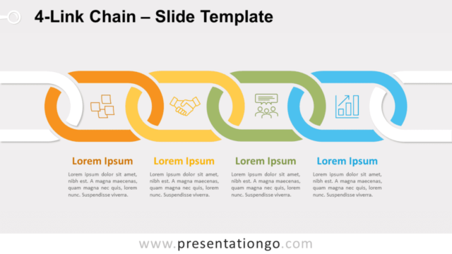 Free 4-Link Chain for PowerPoint and Google Slides