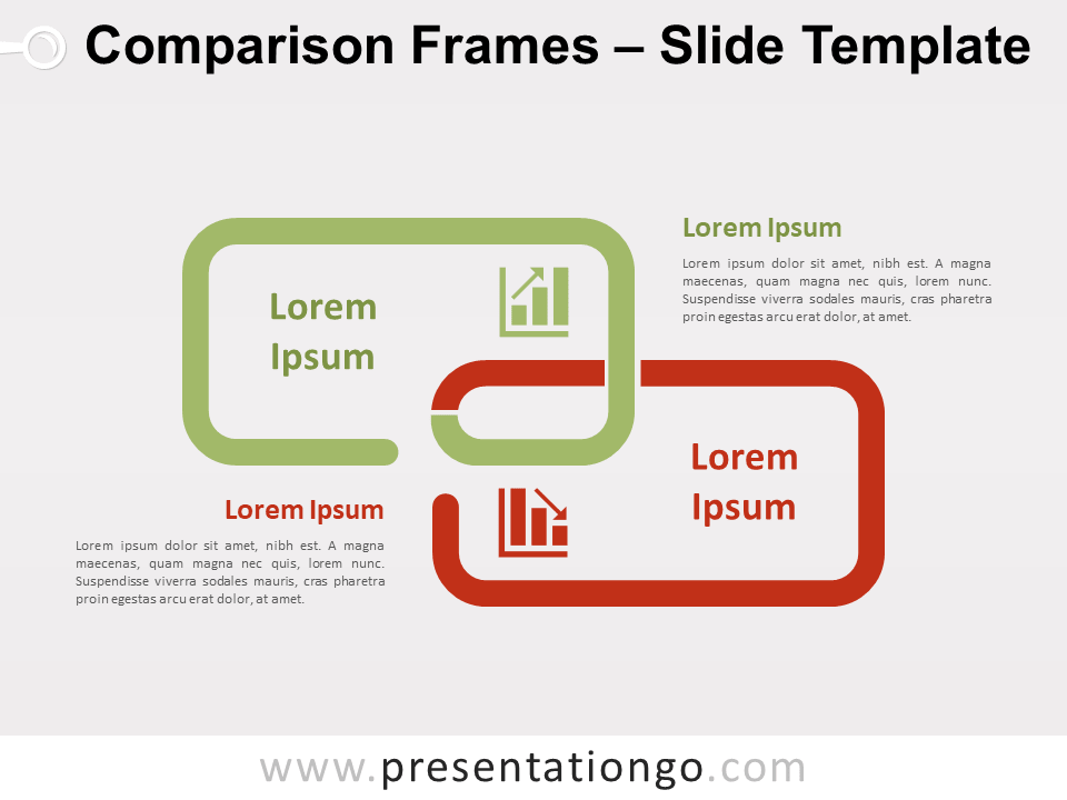 Marcos de Comparación Gráfico Gratis Para PowerPoint Y Google Slides