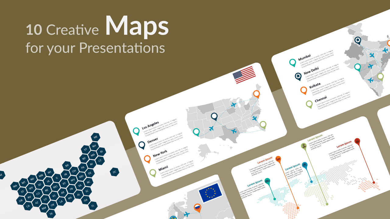 Free Creative Maps for Powerpoint and Google Slides