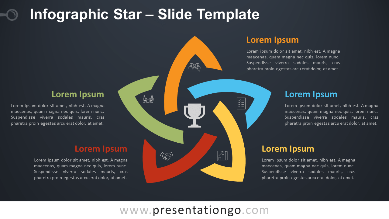 Free Infographic Star Diagram for PowerPoint and Google Slides