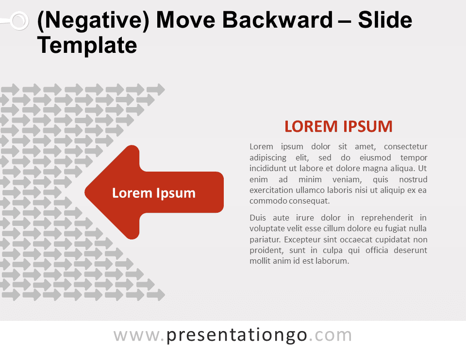 Movimiento (Negativo) Hacia Atrás Gráfico Gratis Para PowerPoint Y Google Slides
