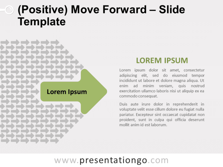 Movimiento (Positivo) Hacia Adelante Gráfico Gratis Para PowerPoint Y Google Slides