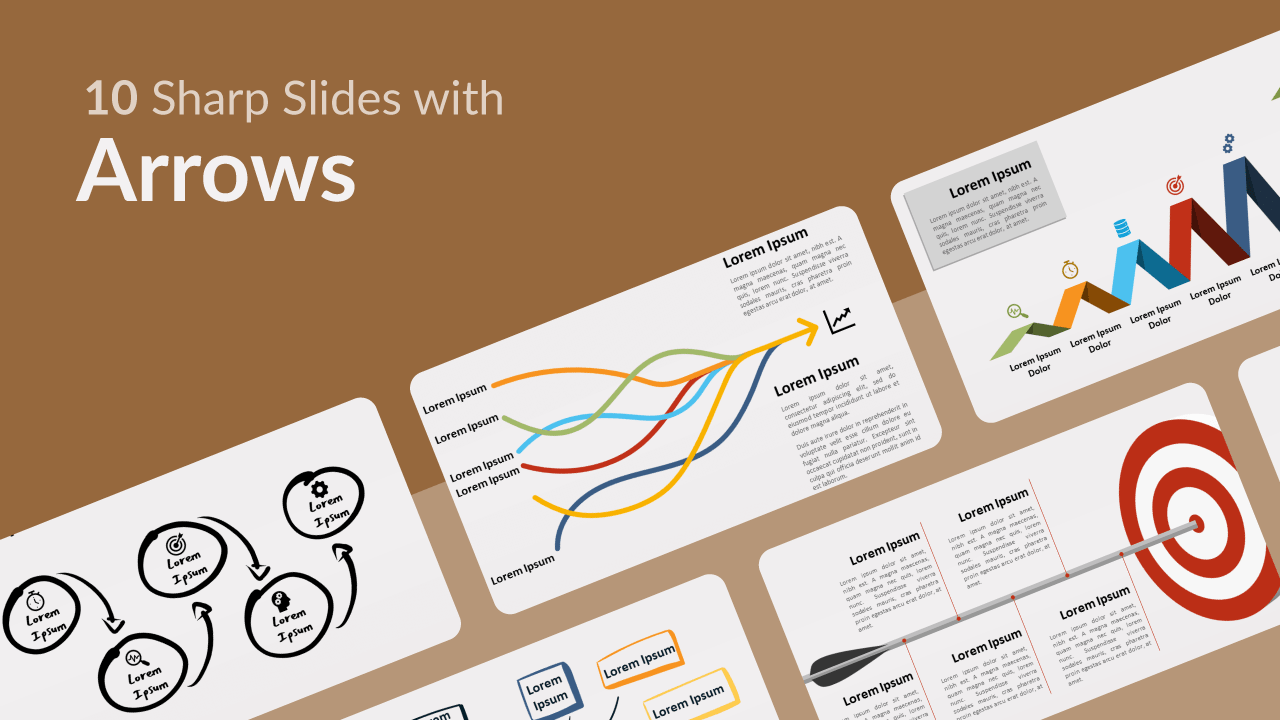 Free Sharp Slides Arrows for Powerpoint and Google Slides