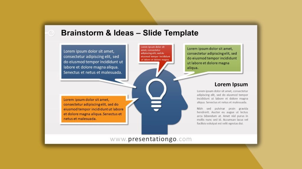 Free Brainstorm and Ideas for powerpoint and google slides