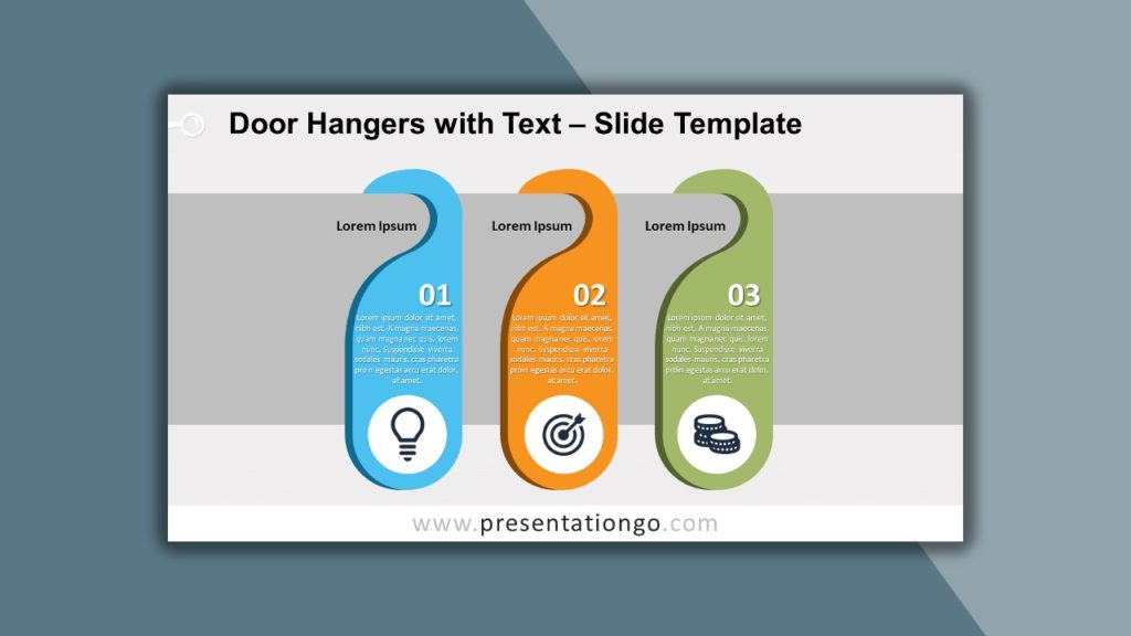 Free Door Hangers Text for PowerPoint and Google Slides