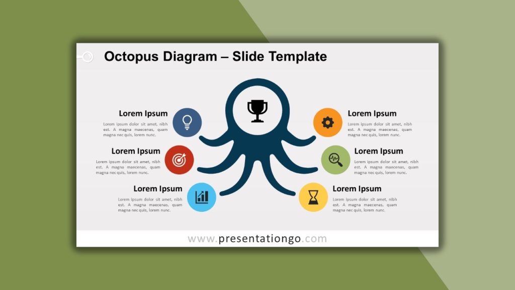 Free Octopus Diagram for PowerPoint and Google Slides