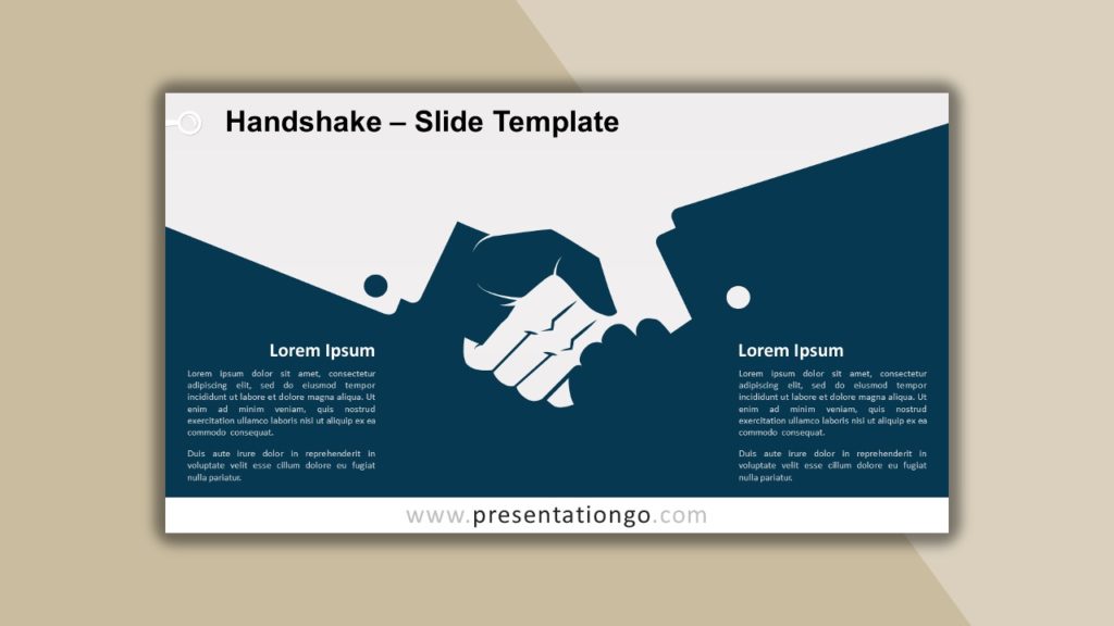 Free Handshake Template for powerpoint and google slides
