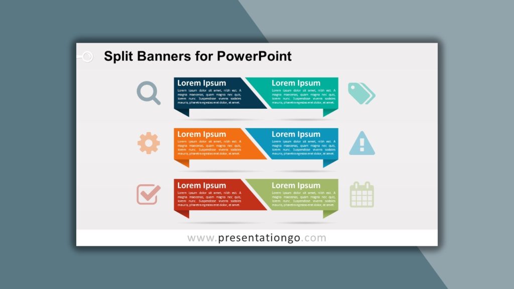 Free Split Banners for PowerPoint and Google Slides