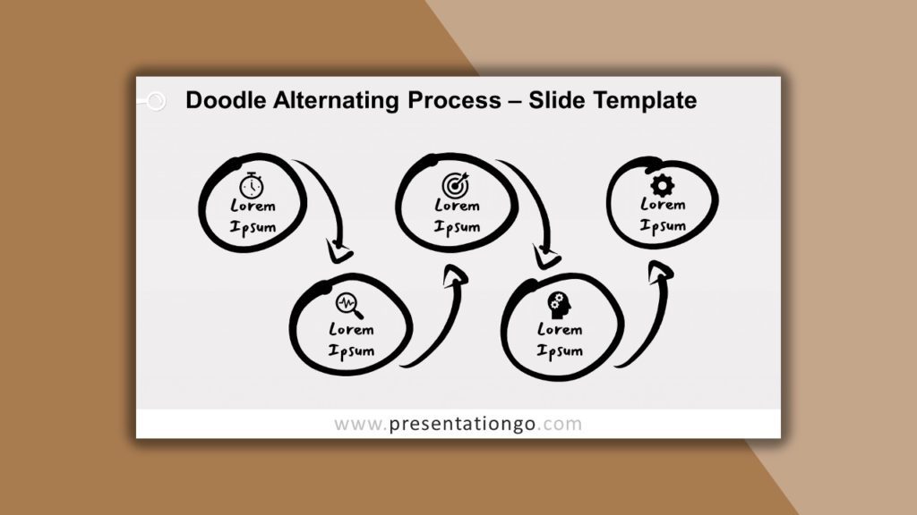 Free Doodle Alternating Process for PowerPoint and Google Slides