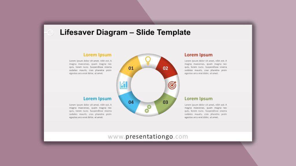 Free Lifesaver Diagram for PowerPoint and Google Slides