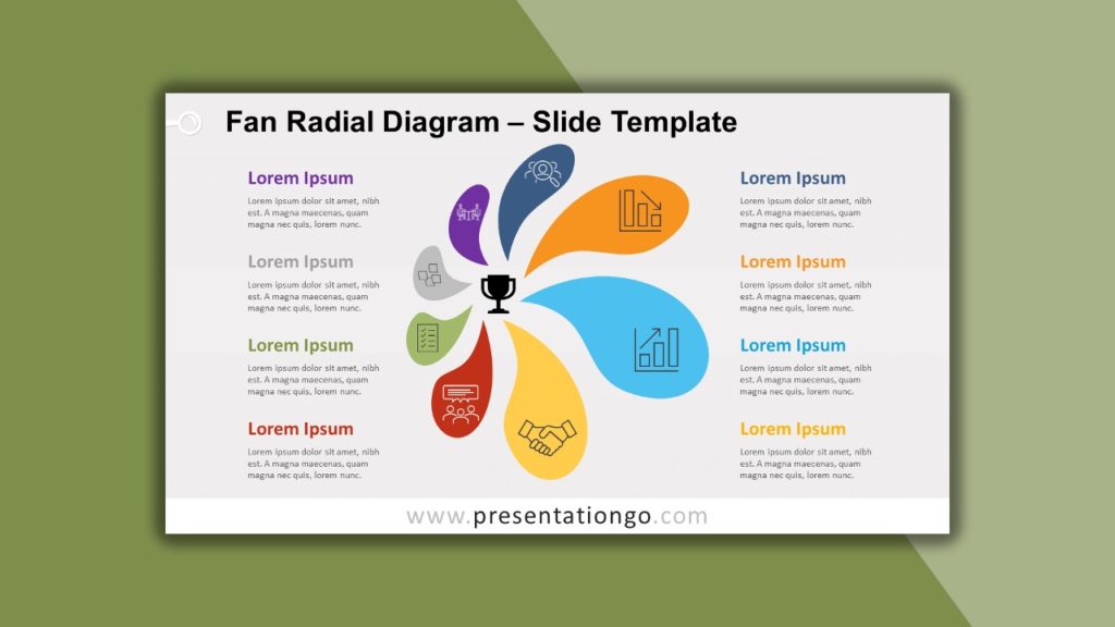 Free Fan Radial Diagram for PowerPoint and Google Slides