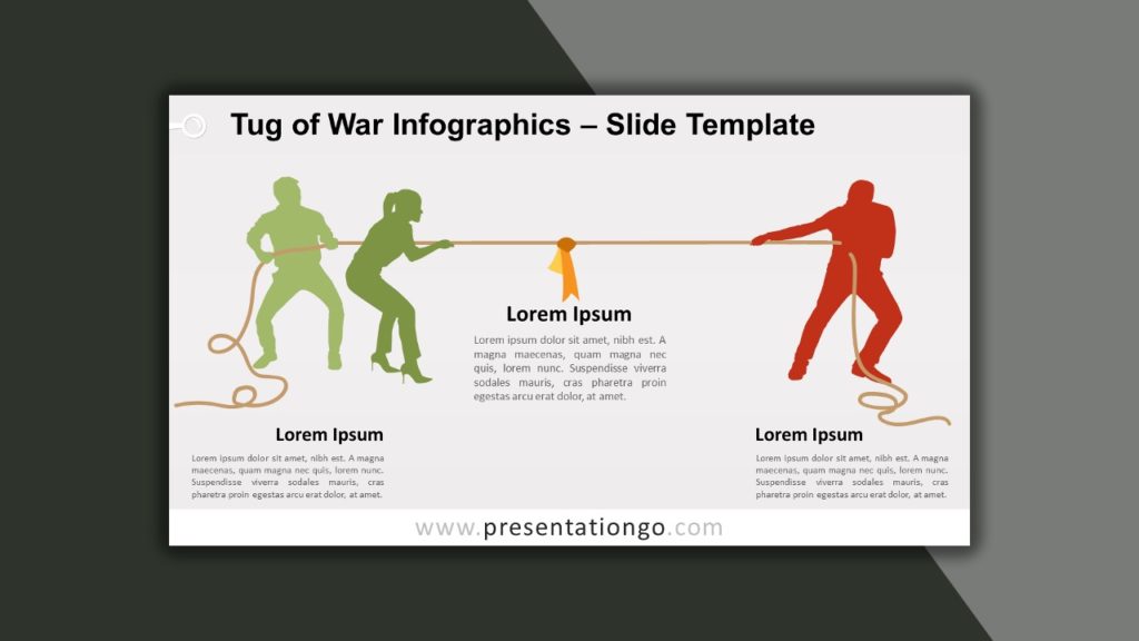 Free Tug of War Infographics for PowerPoint and Google Slides