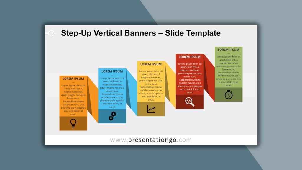 Free Step-Up Vertical Banners for PowerPoint and Google Slides