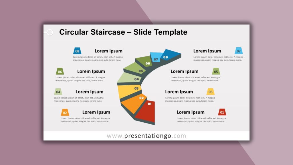Free Circular Staircase for PowerPoint and Google Slides