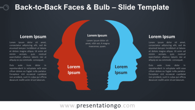 Free Back-to-Back Faces and Bulb Graphics for PowerPoint and Google Slides