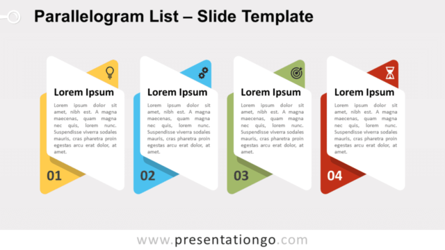 Free Parallelogram List for PowerPoint and Google Slides