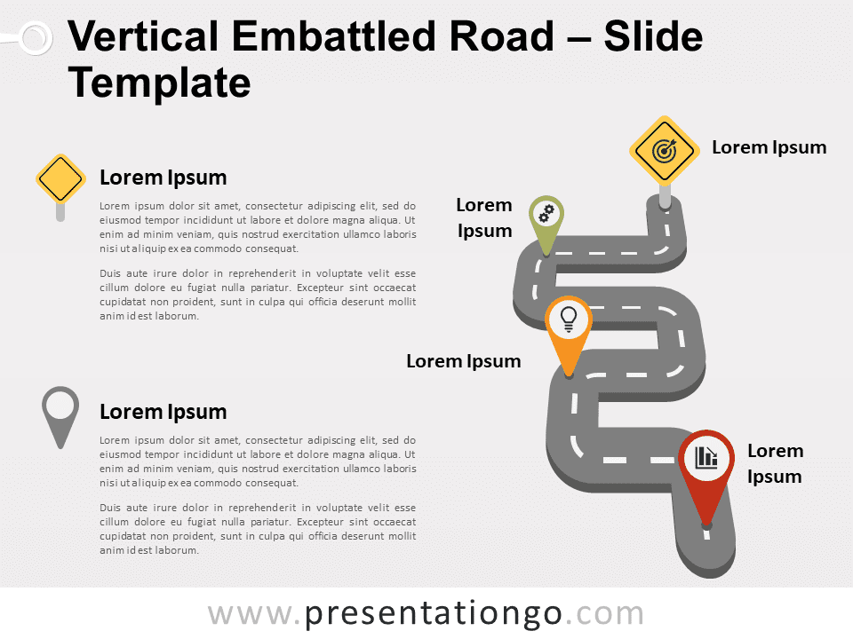 Fin de la Carretera Gráfico Gratis Para PowerPoint Y Google Slides