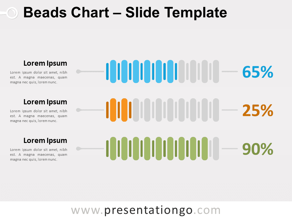 Gráfico de Abalorios Gratis Para PowerPoint Y Google Slides